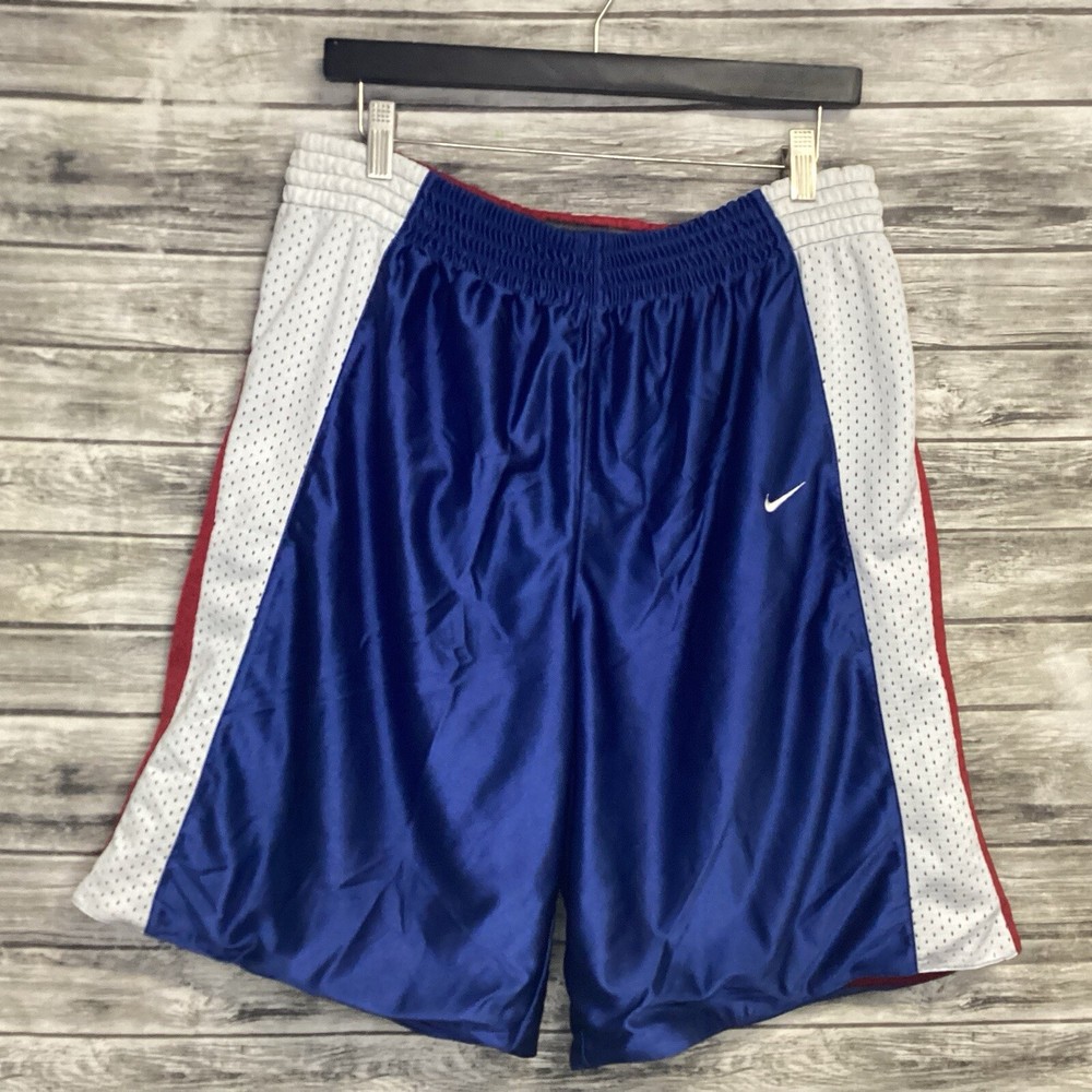 Vintage Nike Dazzle Shorts Mens Medium Multicolor Basketball Reversible Y2K