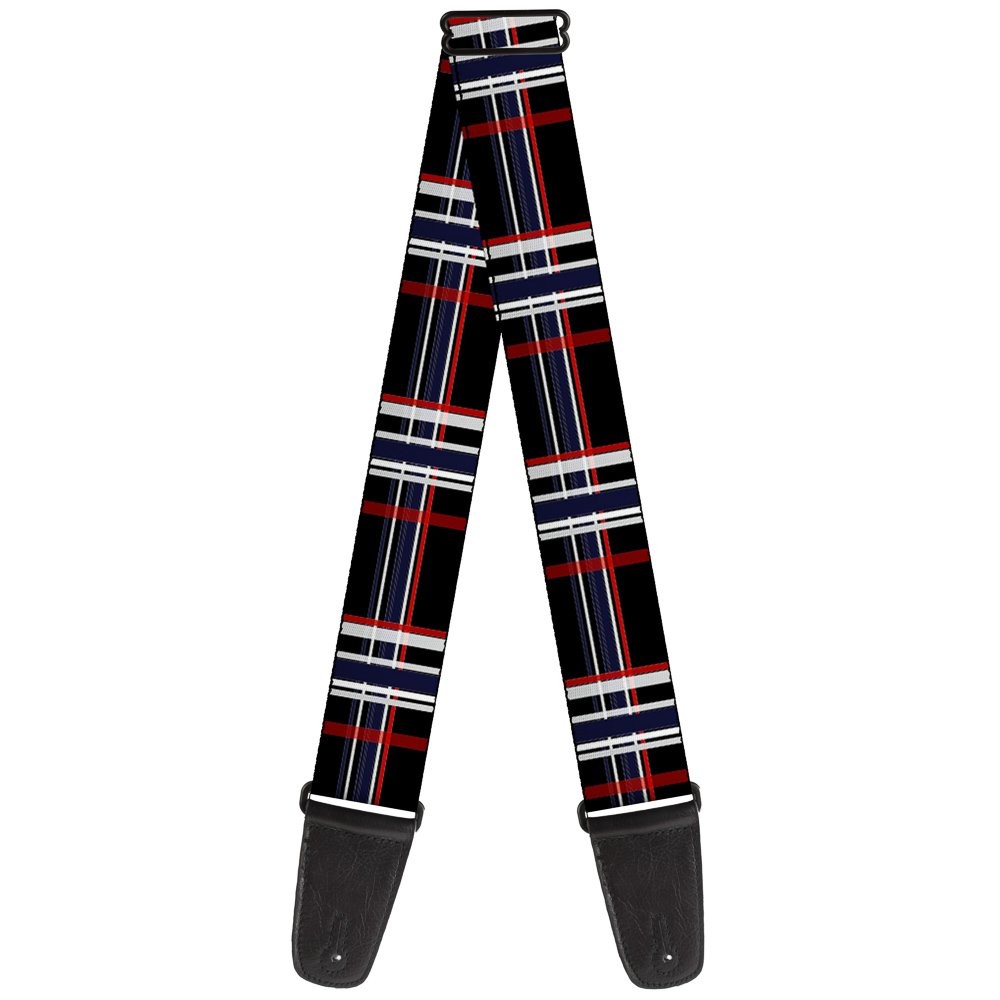 Guitar Strap - Plaid Black/Red/White/Blue ACC NEWAnother great item from Rarewaves USA | Free delivery!