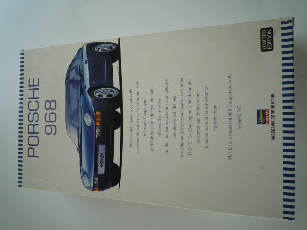 Hasegawa 1/24 Porsche 968 Plastic Model Limited Edition 20259