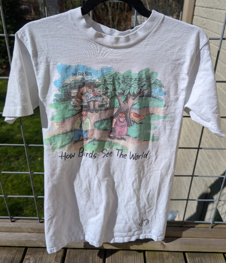 HOT!! 90s Vintage The Far Side T-Shirt 2D