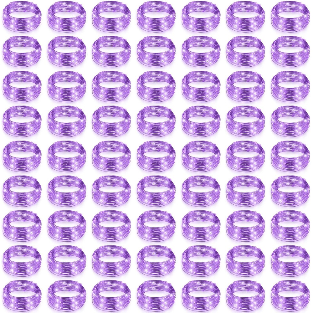 100 Pack 7ft Fairy Lights with 20 LEDs, 3 Speed Modes, Battery Operated