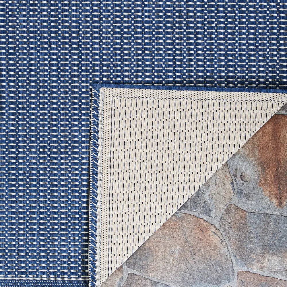 Dream Decor Rugs Pergola Deco Indoor Outdoor Area Rug Indigo Blue 2'3