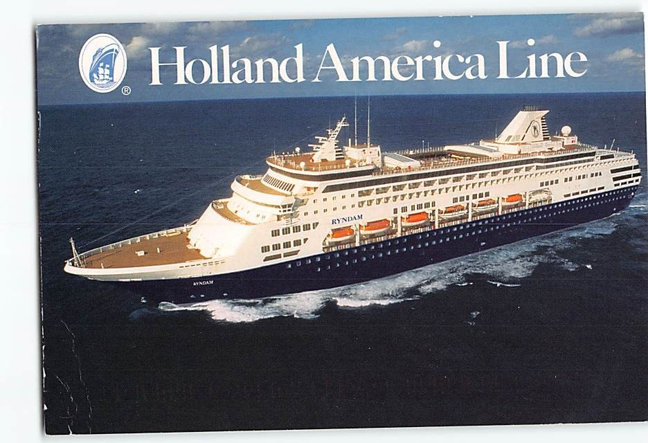 Postcard Holland America Line MS Ryndam