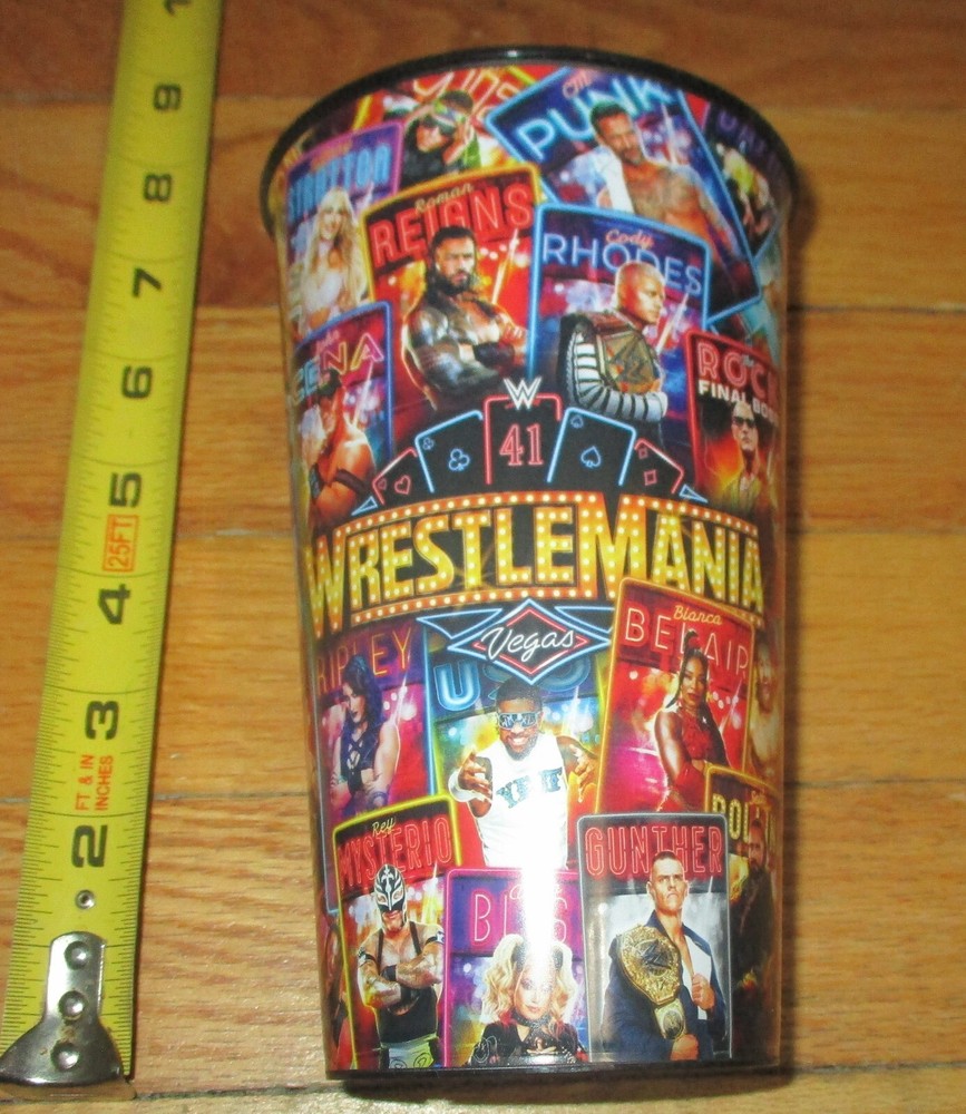 2025 WWF WWE WrestleMania 41 Live Event Wrestling Cup Las Vegas Cody Rhodes