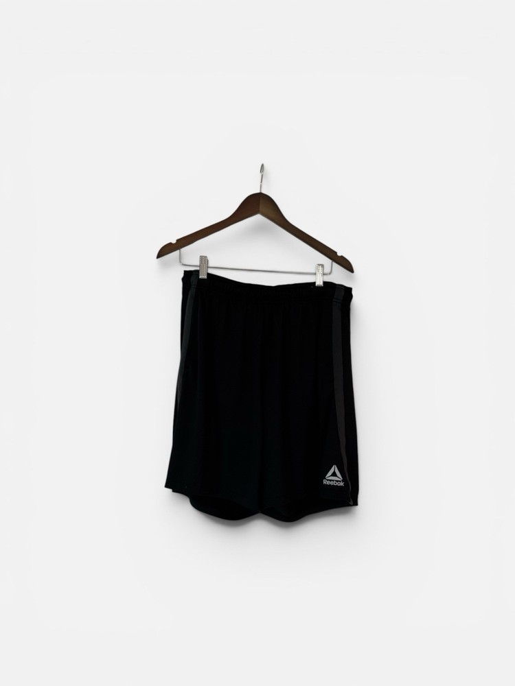 Reebok Men's Basketball Shorts Black Mesh Athletic Gym Training Pockets Sz Large