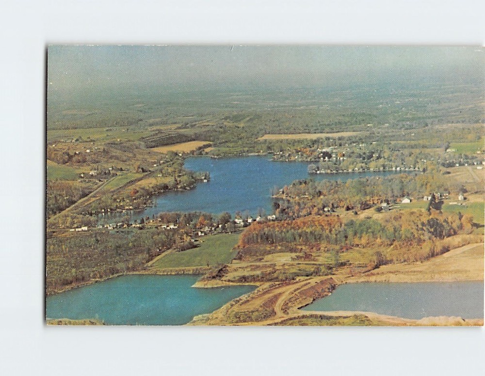 Postcard Aerial View Lime Lake Cattaraugus County New York USA North America