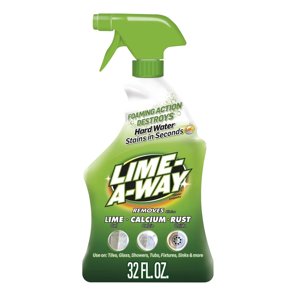 LIME-A-WAY Bathroom Cleaner Spray 32oz Removes Lime Calcium Rust
