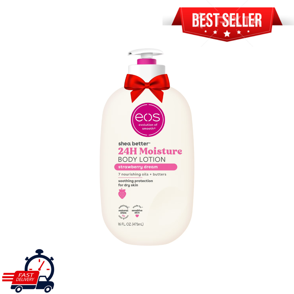 eos Shea Better Body Lotion for Dry Skin, Strawberry Dream, 16 fl oz, Best Price