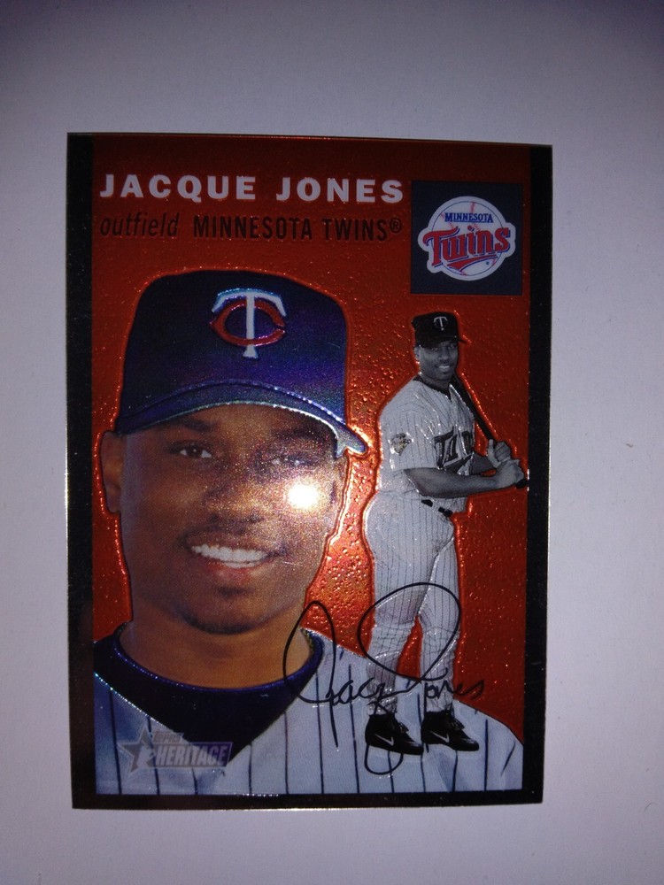 2003 Topps Heritage Chrome THC60 Jacque Jones SP /1954 Rare Parallel