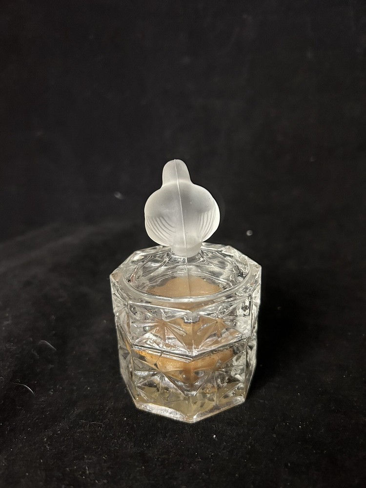 Frosted Dove Bird Candle Holder Trinket Box 6 Sided