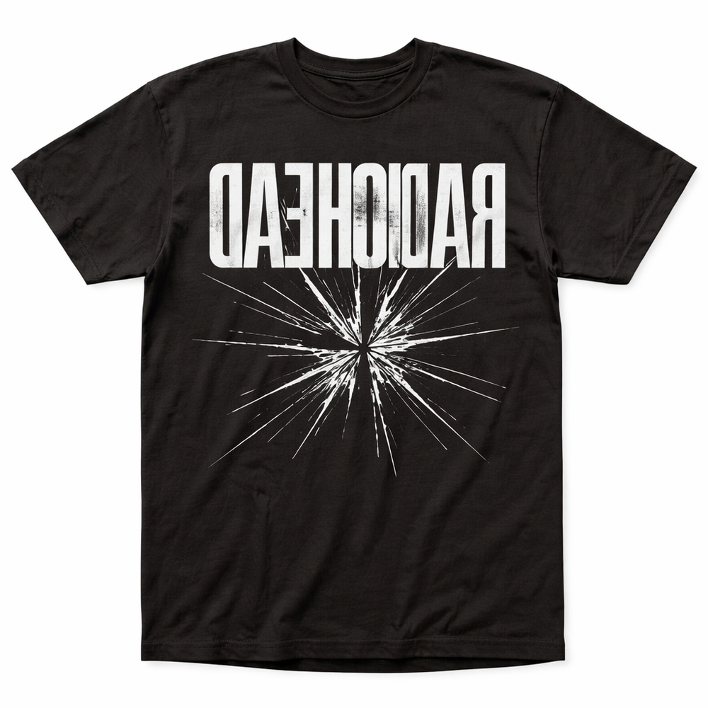 Alternative Rock Graphic T Shirt Mens Abstract Music Style Black Tee-image