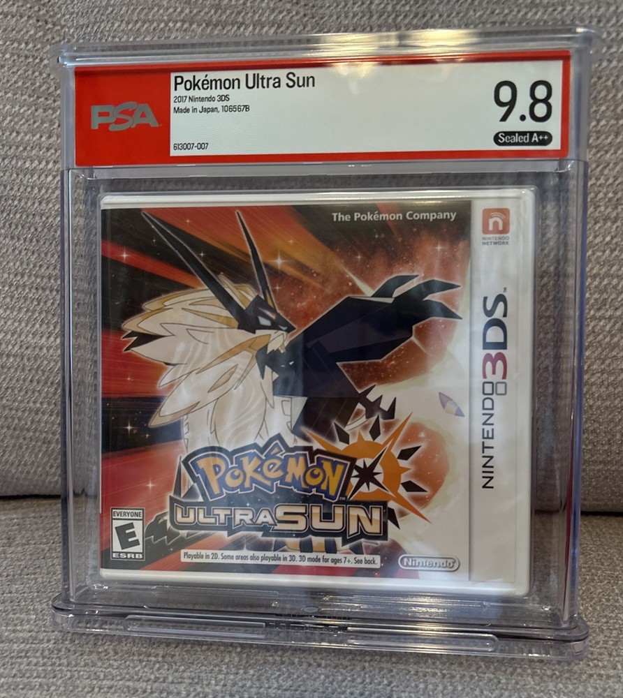 Pokemon Ultra Sun Nintendo 3DS Sealed New PSA 9.8 A++ Not WATA Graded Game