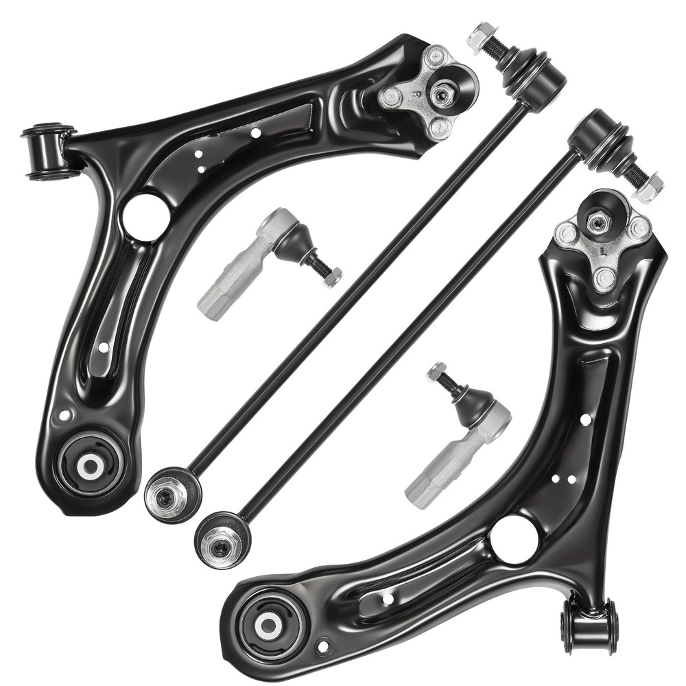 FWD Front Lower Control Arms Sway Bars Tie Rods Kit for 2012-2022 Passat Beetle