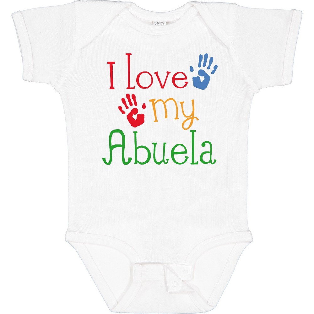 Inktastic I Love My Abuela Baby Bodysuit Grandma Grandmother Grandkids Grandson-image