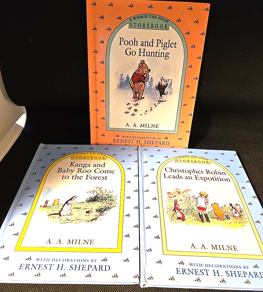 Winnie the Pooh Storybook Collection Set of 3 Books by A. A. Milne Shepard