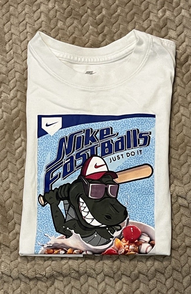 Nike White T-Shirt Kids Size L
