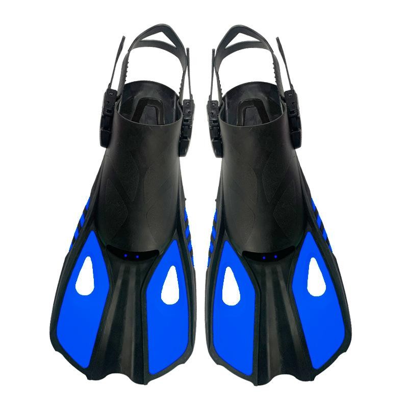 Snorkel Fins Swim Flippers Short Diving Frog Shoes Duck Webs Adjustable Silicone