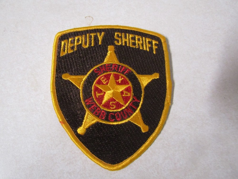 PATCH LAW ENFORCEMENT OLDER SHERIFF DEPARTMENT TEXAS COUNTY OF WEBB DEPUTY