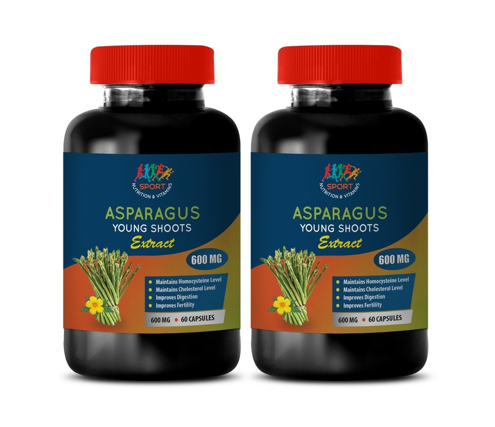 urinary tract health - Asparagus Extract 600mg 2 Bottles - vitamin E antioxidant