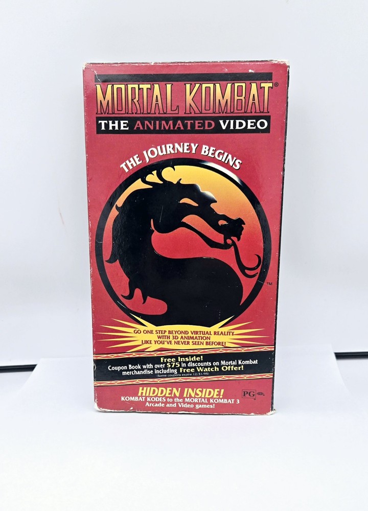 Mortal Kombat The Animated Video The Journey Begins (VHS, 1995) 60 Minute Movie