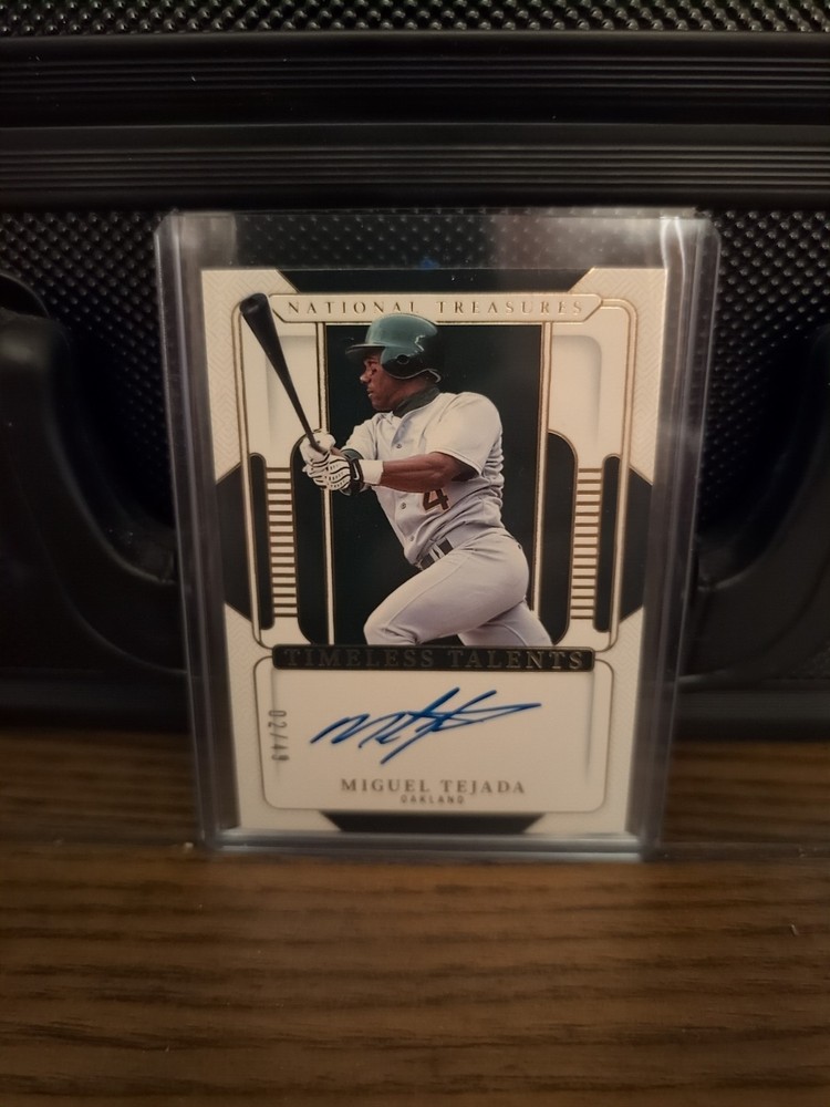 2025 National Treasures Timeless Talents Miguel Tejada /49 Auto Autograph