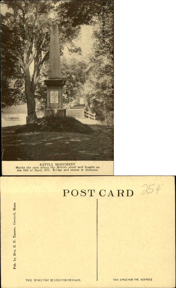 Battle Monument Concord Massachusetts 1775 Revolutionary War British