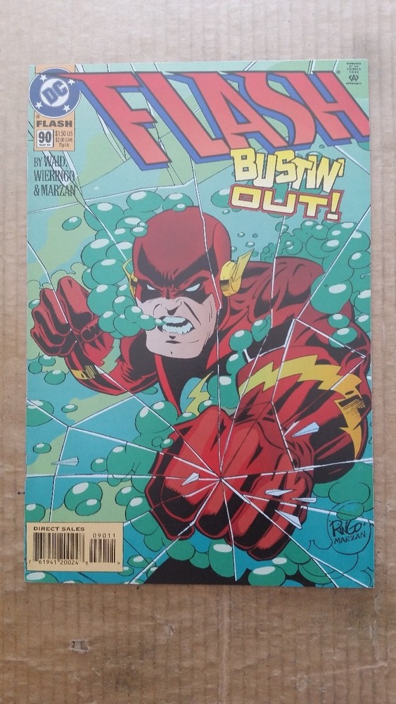 FLASH v2 #90 NM- 1994 DC Comics   ON THE RUN pt 3   vs ABRA KADABRA  Mark Waid-image