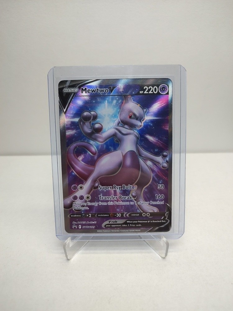 Pokemon TCG: Mewtwo V Black Star Promo Sword & Shield Holo #SWSH229