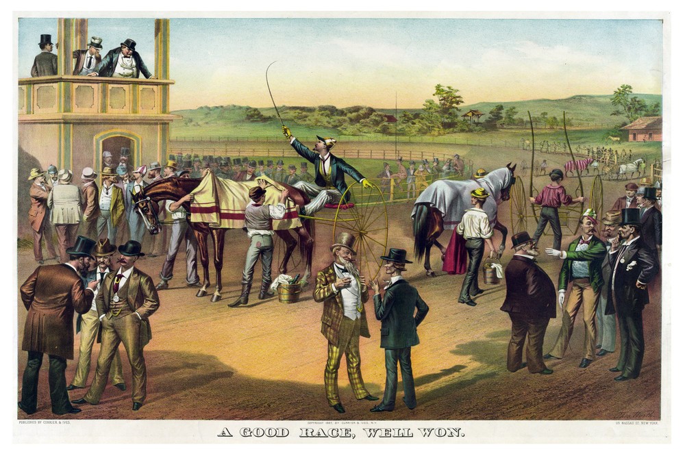 Decor Poster. Fine Art Graphic. A good race, well won . Home Wall Design. 1127