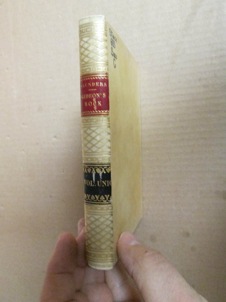 Katherine Saunders GIDEON'S ROCK Bernhard Tauchnitz RARE paper vellum binding
