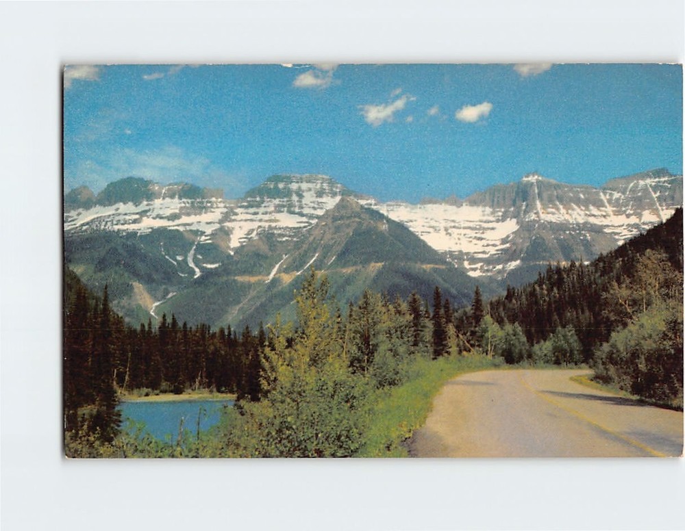 Postcard Garden Wall from McDonald Valley Glacier National Park Montana USA
