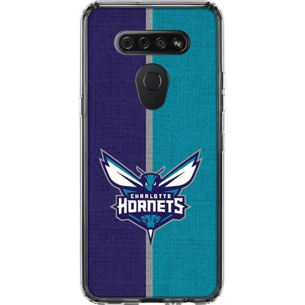 NBA Charlotte Hornets LG K51/Q51 Clear Case - Charlotte Hornets Canvas