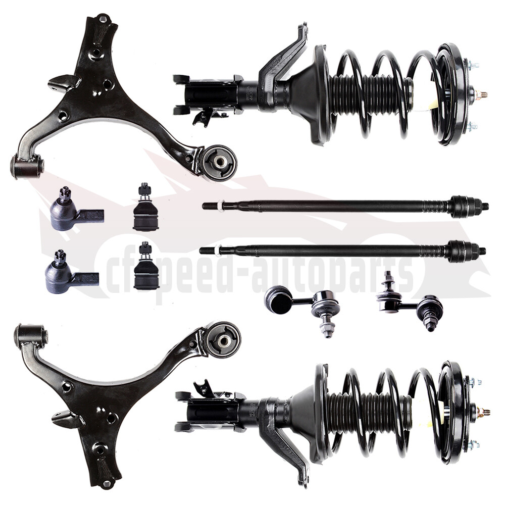 2003-2005 Honda Civic Front Suspension Kit - Struts, Control Arms, Sway Bar - 12pcs