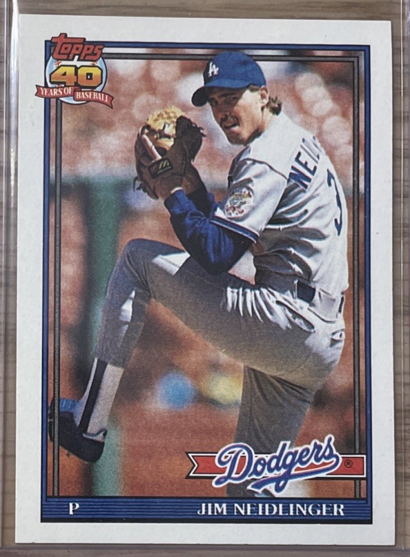 1991 Topps - Jim Neidlinger #39 (RC)