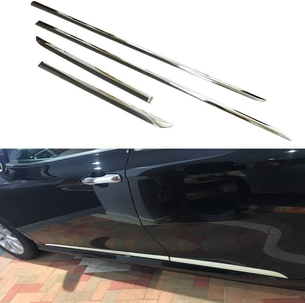 Fits For Toyota Camry 2020-2021 Chrome Door Side Sill Molding Trims Guard Cover