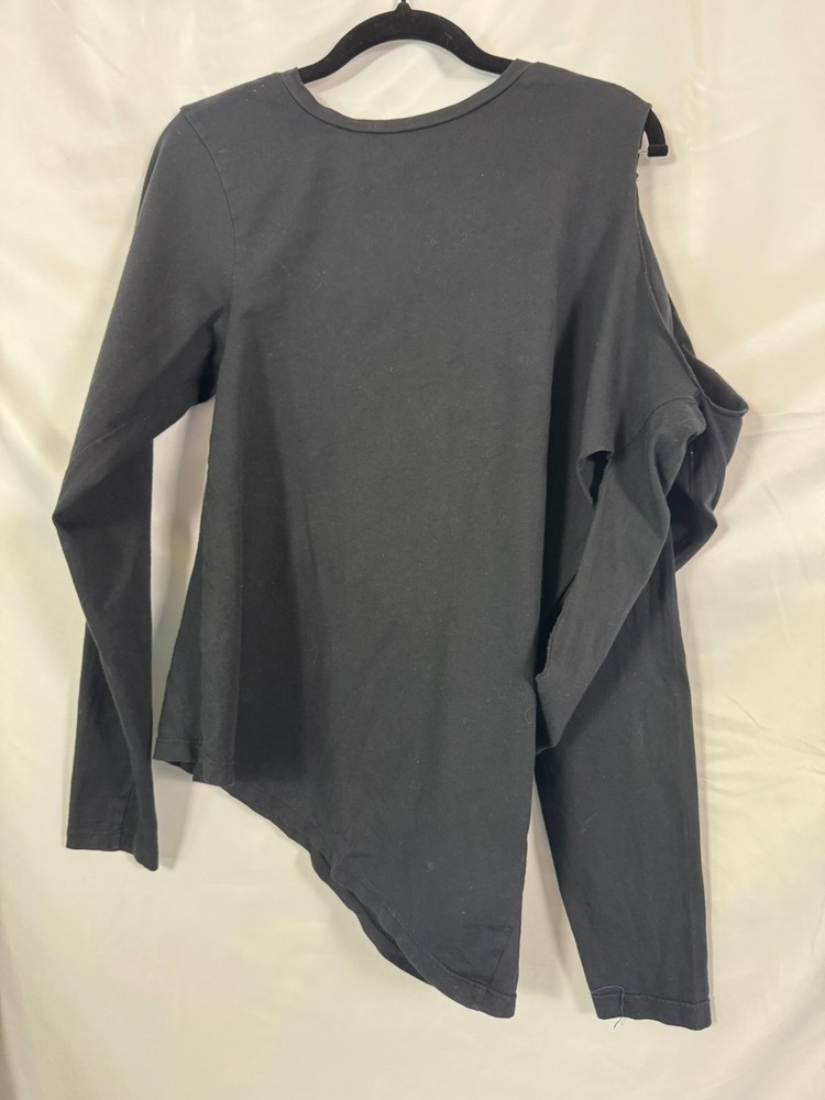 Maison Martin Margiela SS2005 Elongated Sleeve Top Size S Charcoal Black Cotton