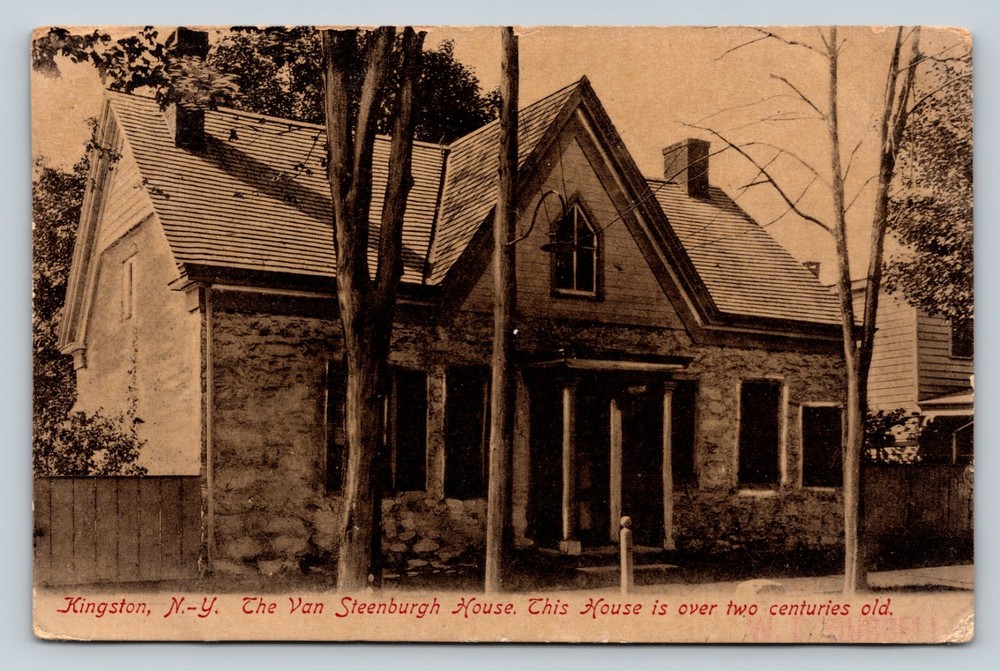 c1906 Kingston, NY Van Steenburgh House - Long Lasting House ANTIQUE Postcard