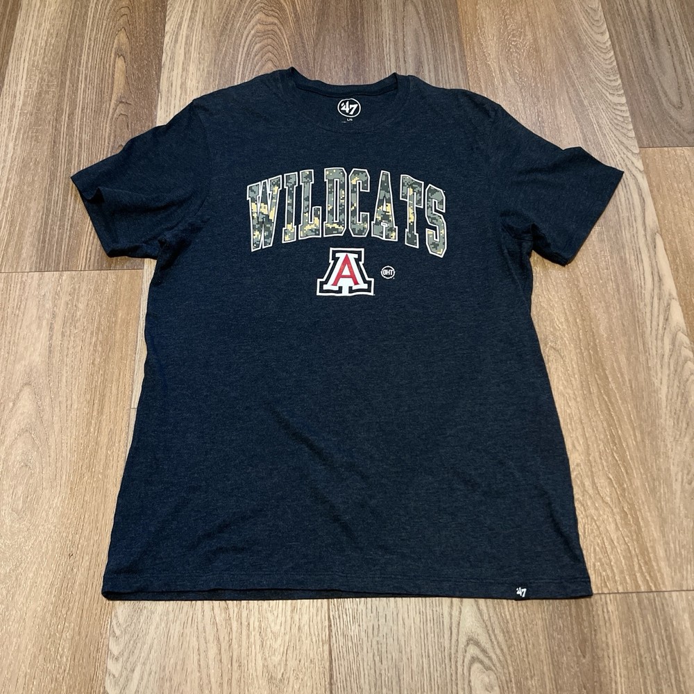 47’ Arizona Wildcats Air Force Camo Blue T Shirt  U Of A Size L