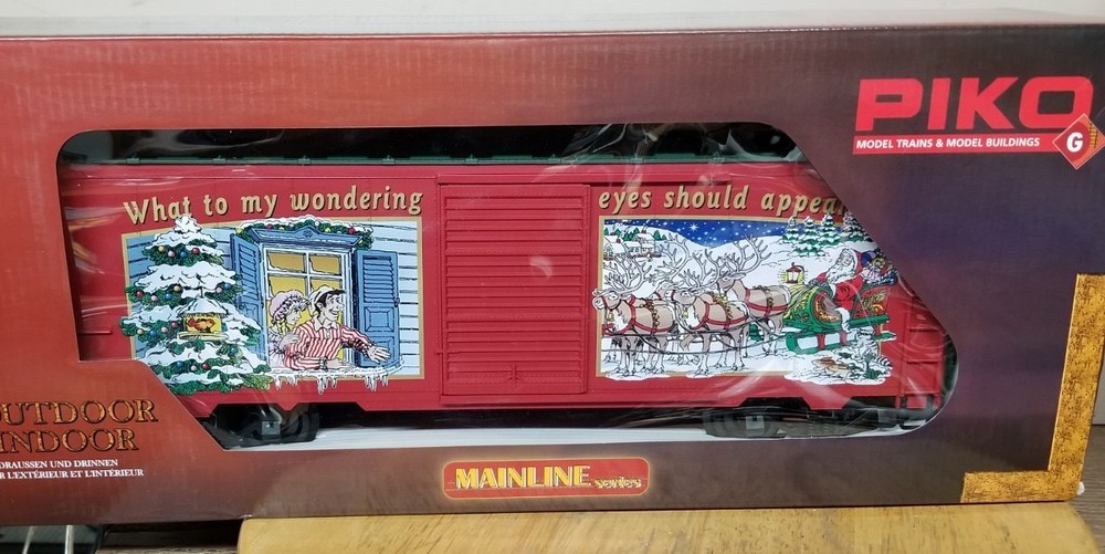 PIKO #38834 Christmas Boxcar Reefer 2013 ,G Scale. Brand New. NOS.
