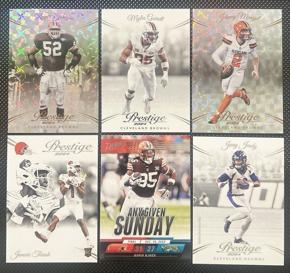 2024 Panini Prestige Football 12 Card Browns Lot - Inserts, RC’s, Parallels