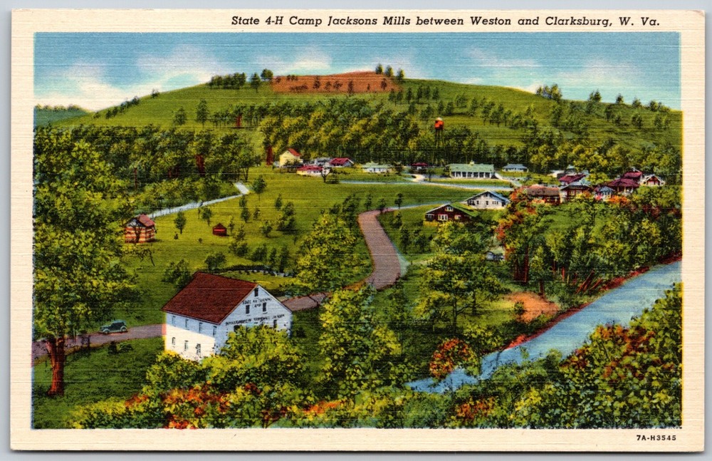 State 4H Camp Jackson's Mills Weston Clarksburg West Virginia VINTAGE Postcard