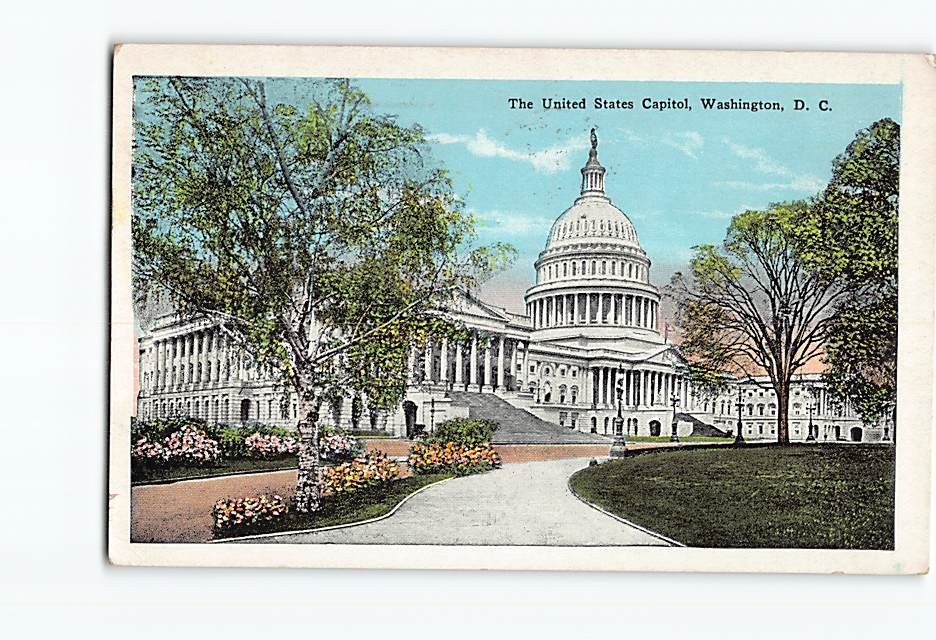 Postcard United States Capitol Washington DC District of Columbia USA America