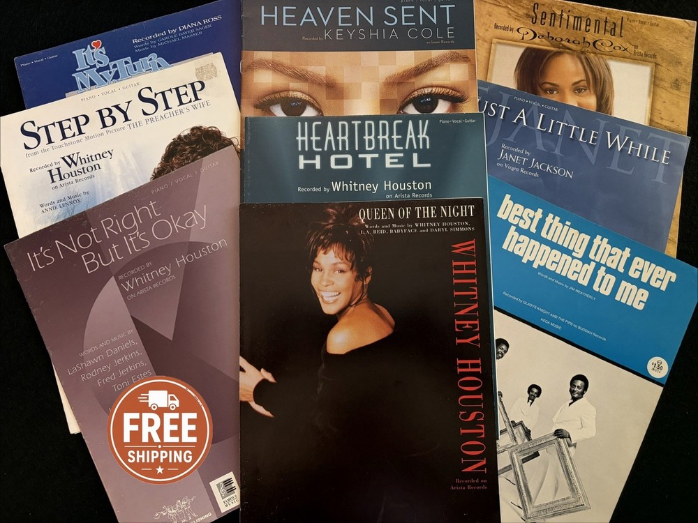 Whitney Houston Janet Jackson Diana Ross Heartbreak Hotel PVG Sheet Music 10