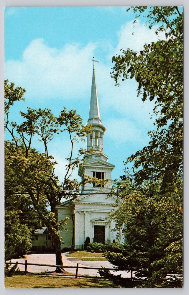 First Church of Christ Sandwich MA Cape Cod Wren Replica Postcard