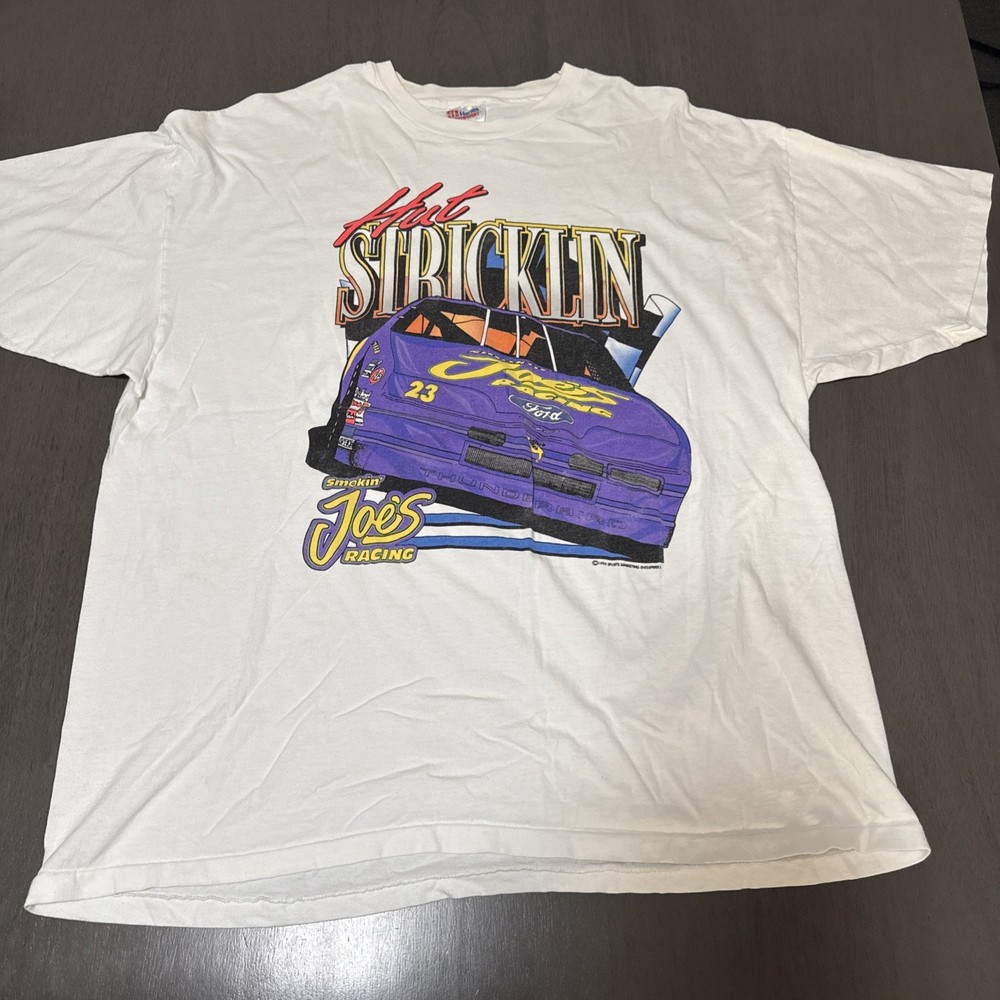 Vintage 1994 NASCAR Hut Stricklin “Smokin Joe’s Racing” Car Shirt 2XL
