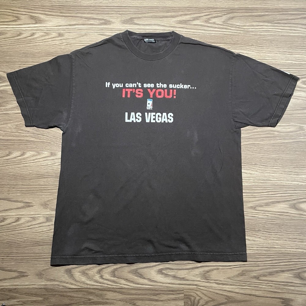 World Poker Tour T Shirt Size XL Texas Hold Em Funny Sucker Tee