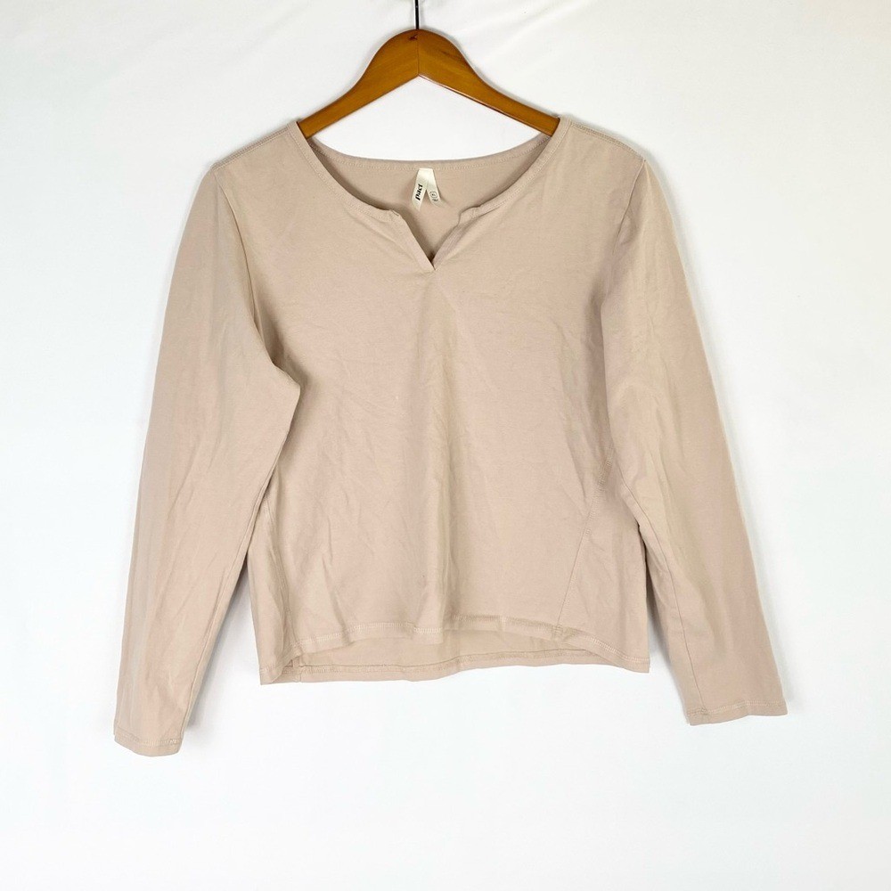 Pact Organic Cotton Long Sleeve Long Crop Top Size XL
