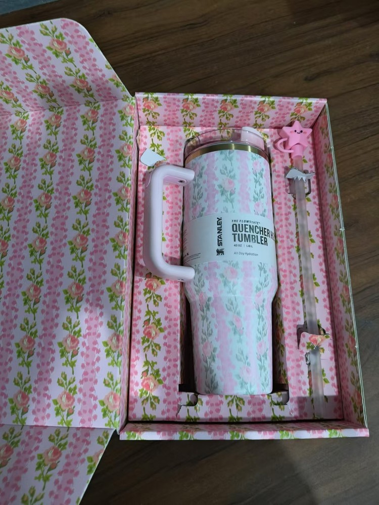 Love*Shack*Fancy Quencher Tumbler 40 oz Quencher H2.0 Stainless Steel Mug HOT _R