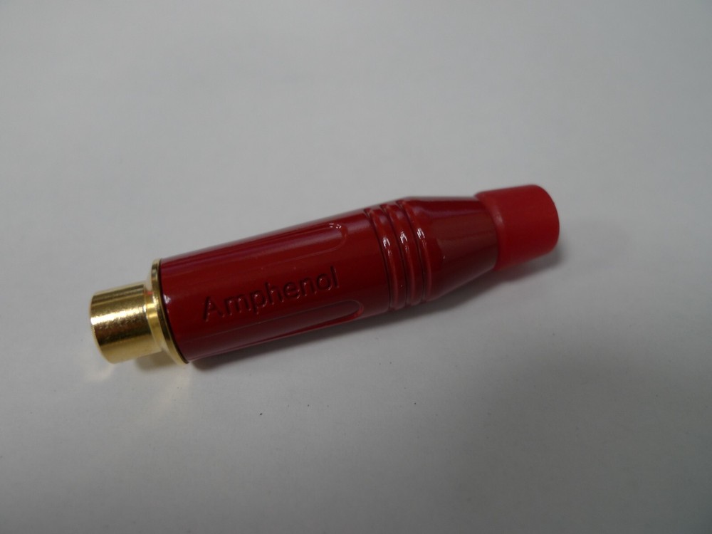 Amphenol M Series Audio Cable Mount RCA Socket Gold 10A Red Black White Female
