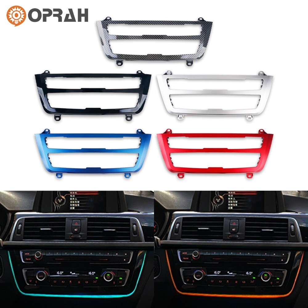 Black Front Interior Control Panel Trim Cover Light for BMW 3 Series